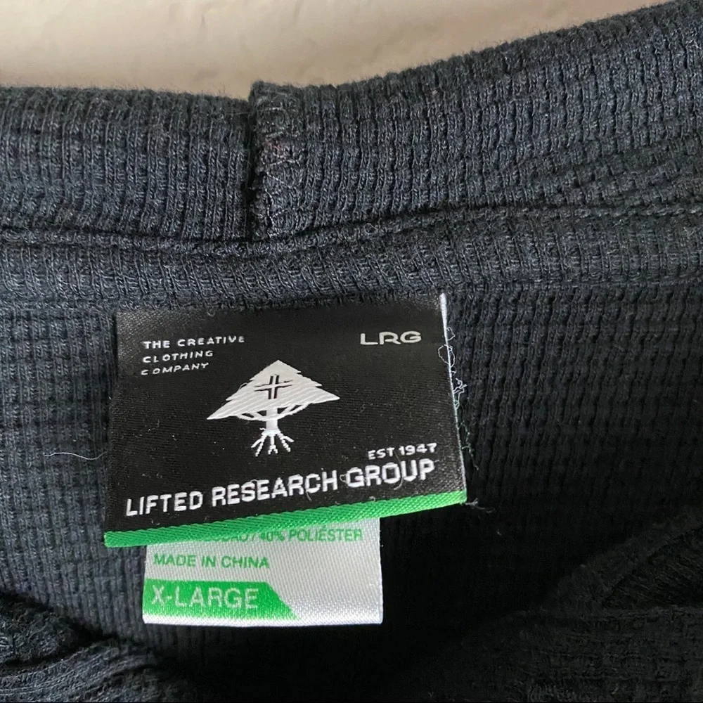 LRG Thermal Long Sleeve Hoodie Men’s Size XL